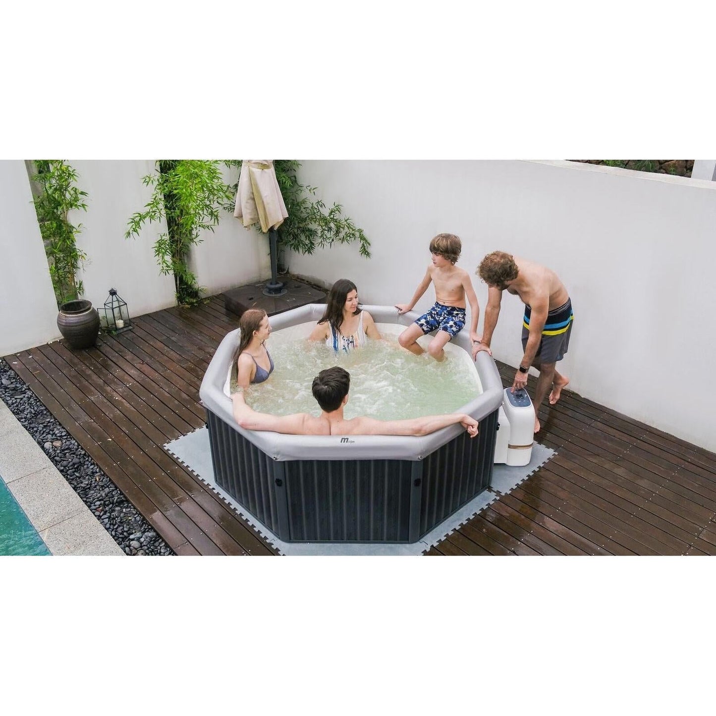 MSpa - Spa rígido cuadrado Tuscany 4–6 personas