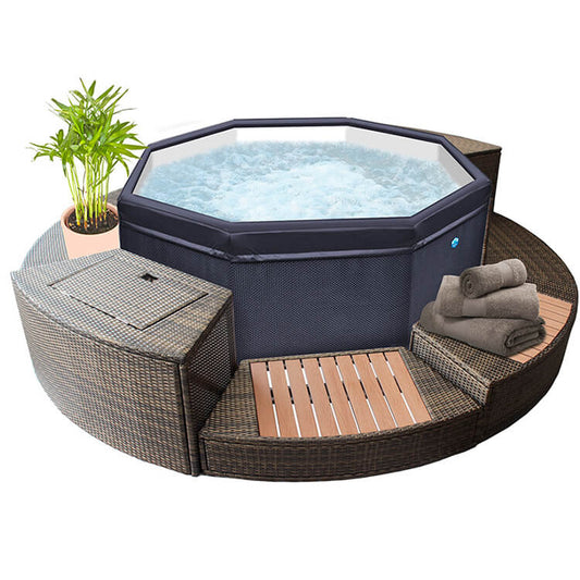 NetSpa - Spa hinchable Octopus + Mobiliario
