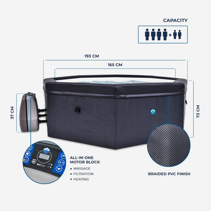 NetSpa - Spa hinchable Octopus + Mobiliario