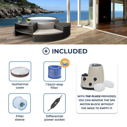 NetSpa - Spa hinchable Vita premium 4 a 6 personas