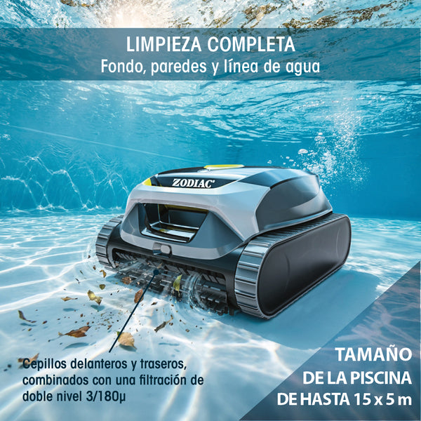 Zodiac - Freedom lite Robot limpiafondos sin cable para piscina