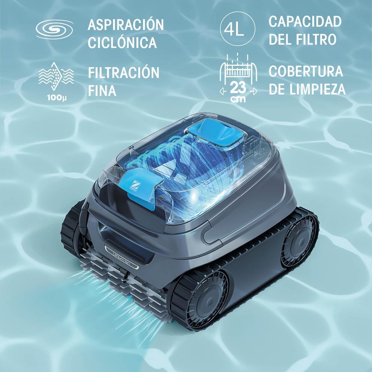 Zodiac - CNX Li 52 iQ Robot limpiafondos sin cable para piscina