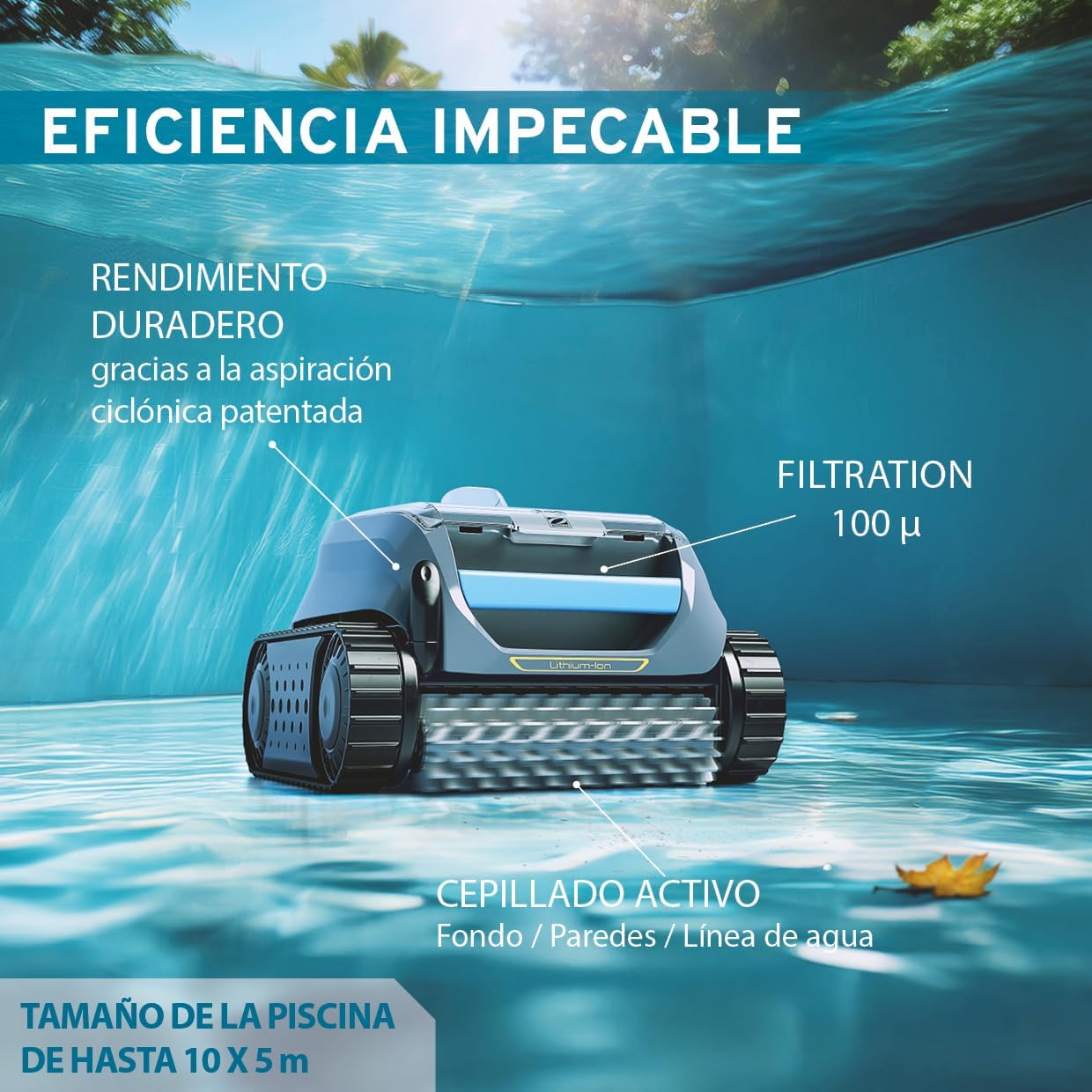 Zodiac - Freedom OF 42 iQ Robot limpiafondos sin cable para piscina