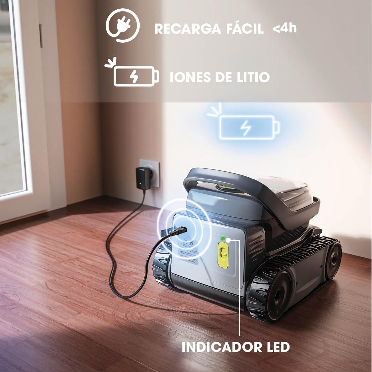 Zodiac - Pixel OP 32 Robot limpiafondos sin cable para piscina